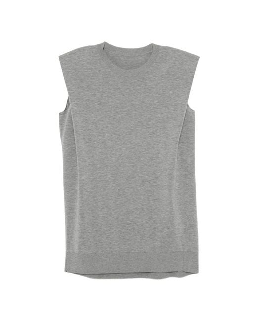 Chaleco De Punto Flojo JNBY de color Gray