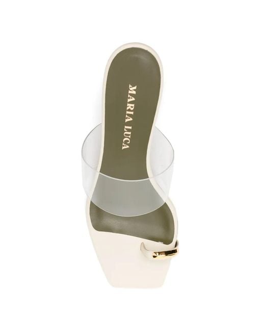MARIA LUCA Natural Toe-Ring Sandals