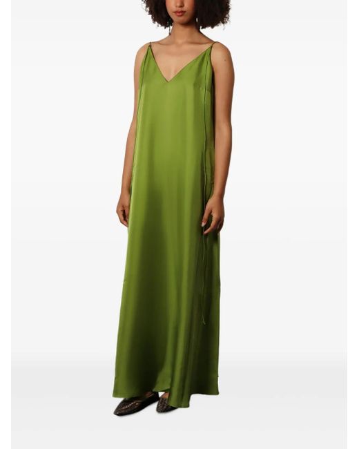 rohe silk maxi dress Silk-blend maxi dress in black - Rohe