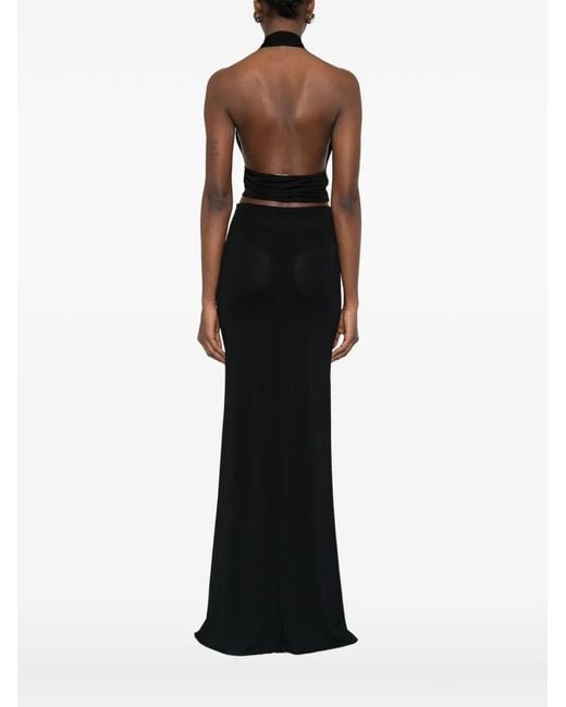 AYA MUSE Black Aelir V-Neck Top