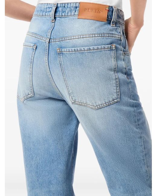 Philipp Plein Blue Straight Fit Jeans
