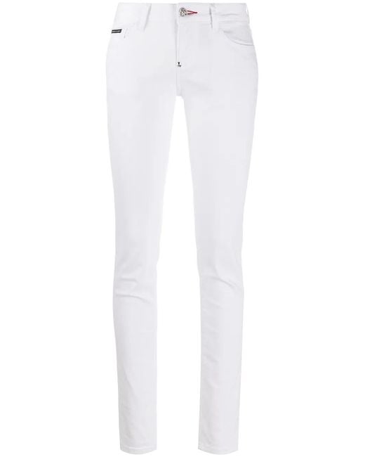Philipp Plein White Skinny Jeans