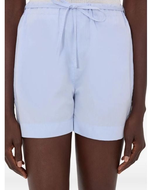 Loulou de Saison Blue Malone Drawstring Shorts