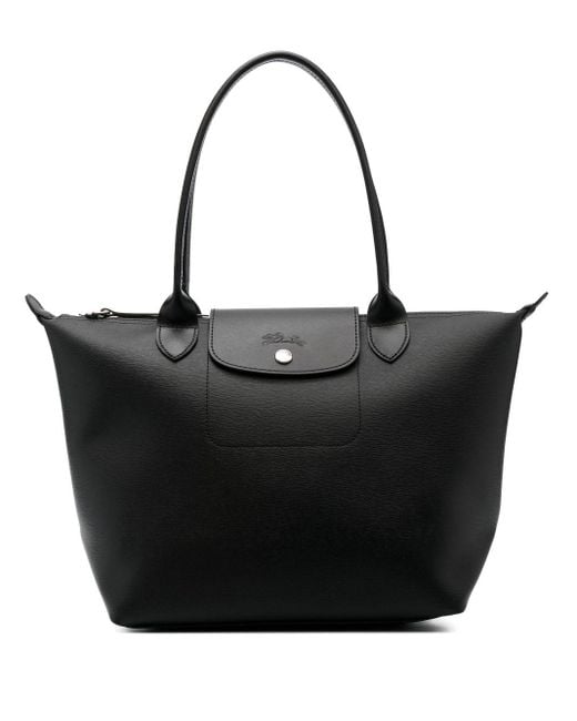 Longchamp Medium Le Pliage City Tote Bag in Black Lyst