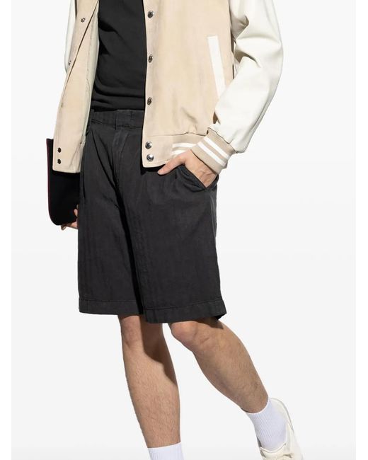 Eleventy Gray Lyocell Shorts for men