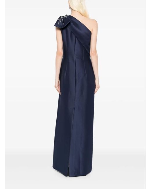 Sachin & Babi Blue Embellished Olivia Gown Dress