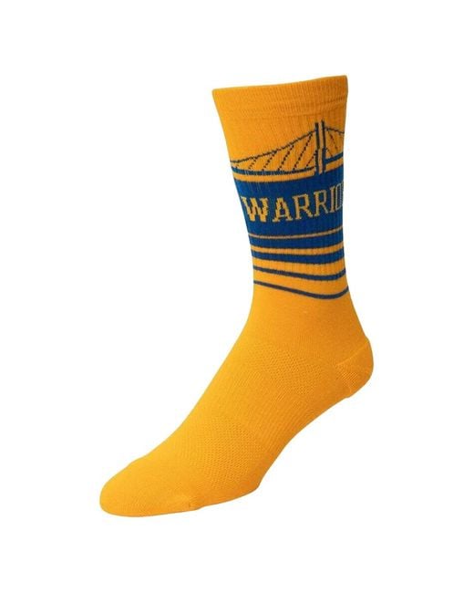Stance Orange Golden State Warriors Horizon Socks for men