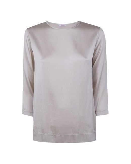 Rossopuro Women's Gray Silk Knitwear