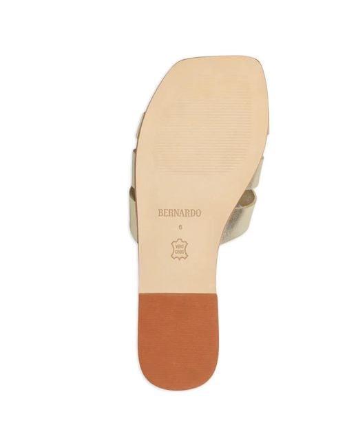 Bernardo White Sandales Oxford À Design Tissé