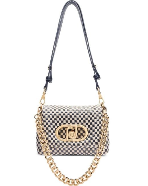 Liu Jo Small Lapuffy Cross Body Bag in White | Lyst