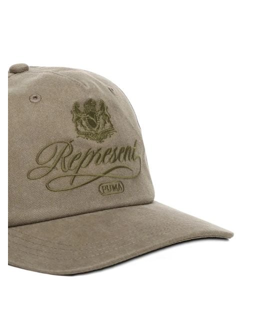 Gorra con logo bordado de x Represent PUMA de color Gray