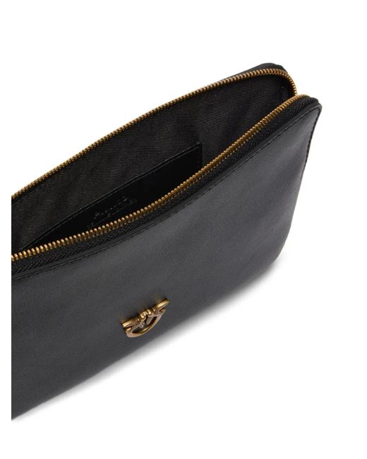 Pinko Black Clutch Mit Reißverschluss