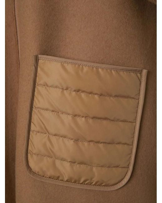 Moncler Brown Hooded Cape