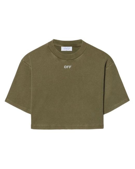 Off-White c/o Virgil Abloh ロゴ Tシャツ Green