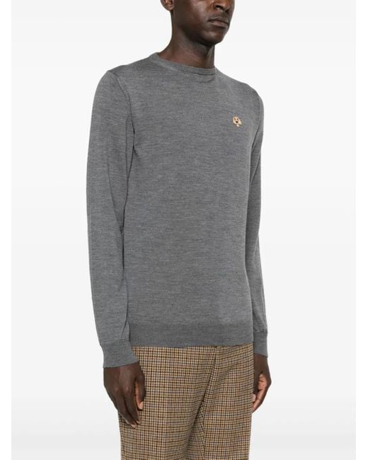 PELO FOUNDATION Gray Dog-Patch Sweater