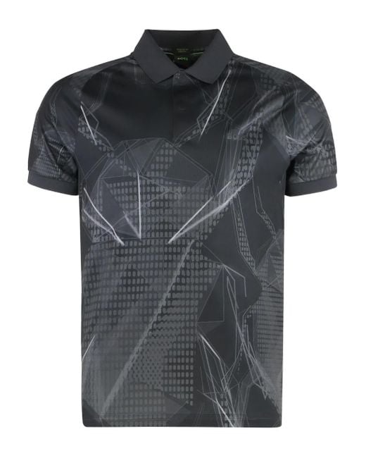 Boss Black Paddy Graphic-Print Polo Shirt for men