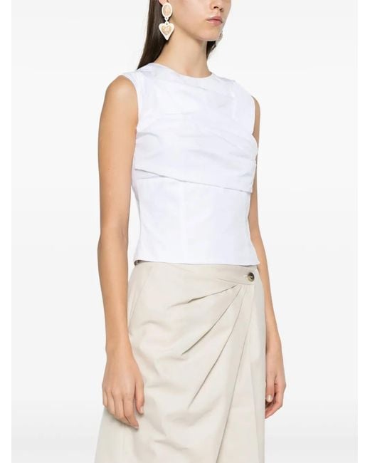 Viktor & Rolf White Pleated Blouse