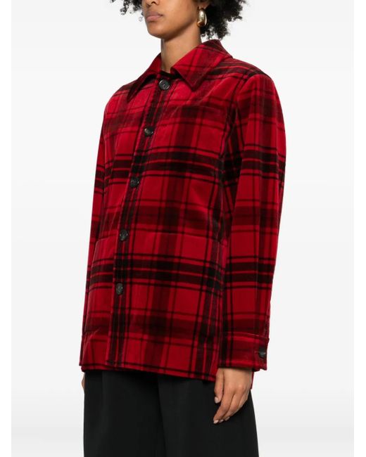 Saint Laurent Red Checked Jacket