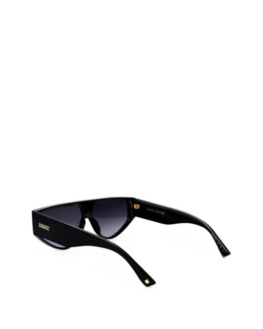 DSquared² Black Cat-Eye Frame Sunglasses for men