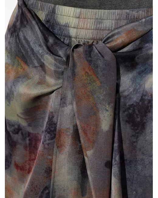 DIESEL Gray S-Talia Tie-Detail Shorts