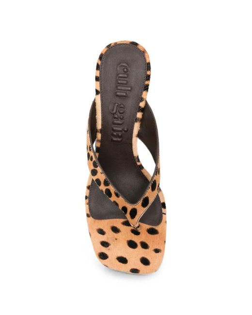 Cult Gaia Natural Abi Sandals