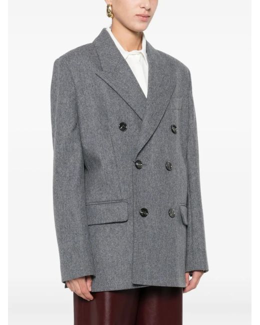 AMI Gray Wool Blazer