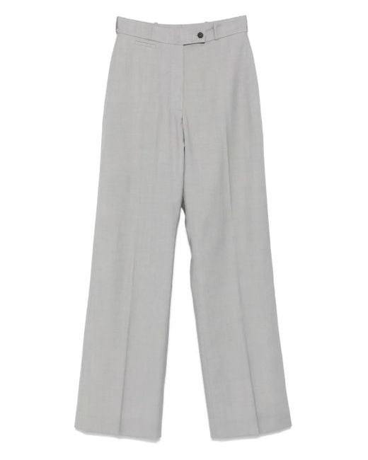 Racil Gray Tailored Wool Trousers