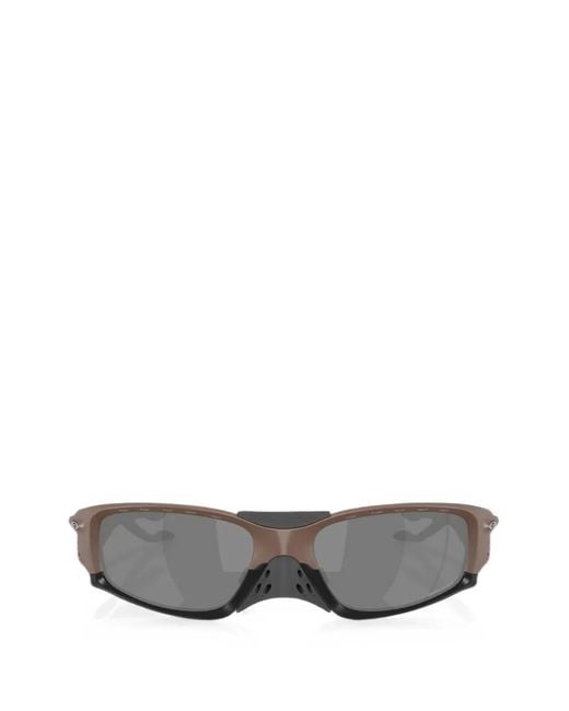 Oakley Gray Plantaris Rectangle-Frame Sunglasses for men