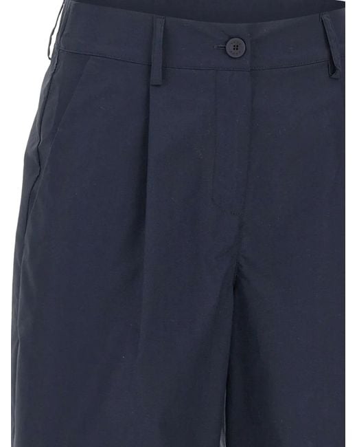 Kaos Blue Pleat Tailored Shorts