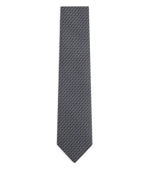 Zegna Zijden Stropdas Met Geometrisch Patroon in het White voor heren