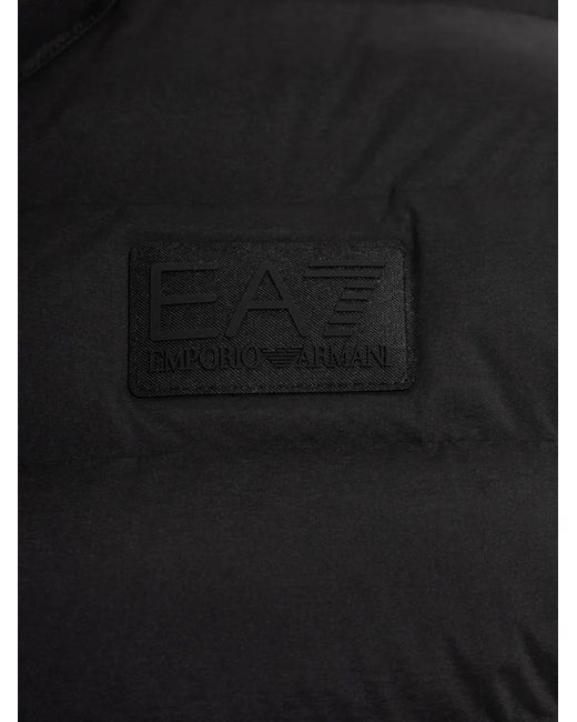 EA7 Black Quilted Jacket for men