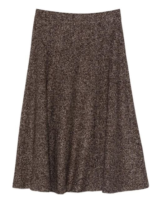 Seventy Brown Ausgestellter Rock