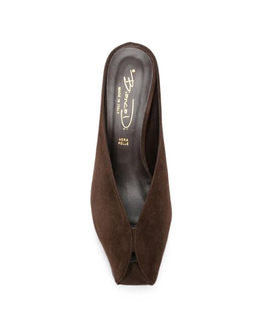 BIANCADI Brown Leather Sandals