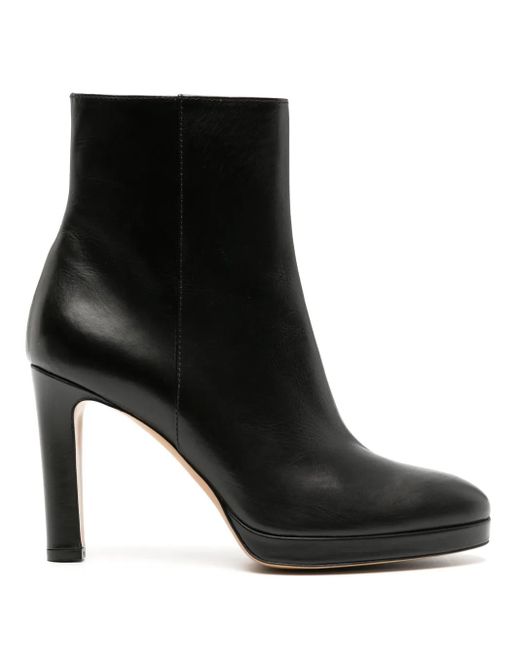 Roberto Festa Black Charlotte Leather Ankle Boots