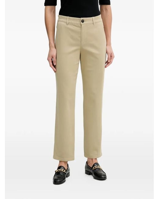 Mos Mosh Natural Button-Fastening Trousers
