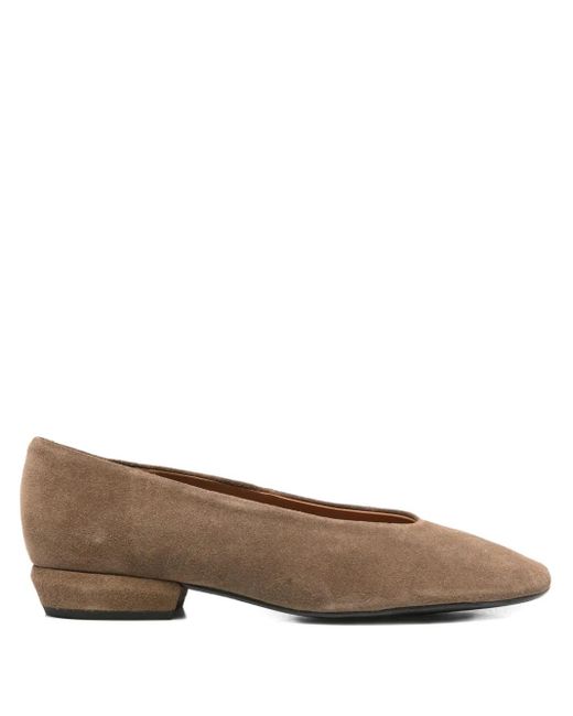Angel Alarcon Brown Katya Suede Ballet Flats