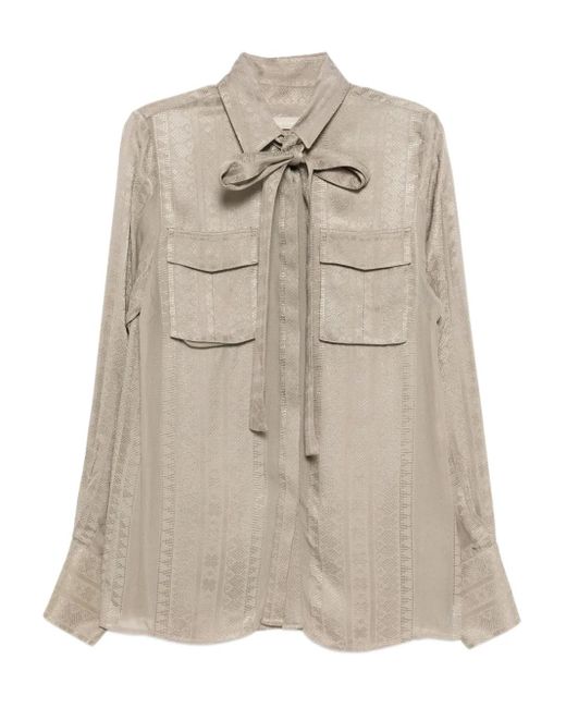 Elie Saab ジャカード シャツ Natural