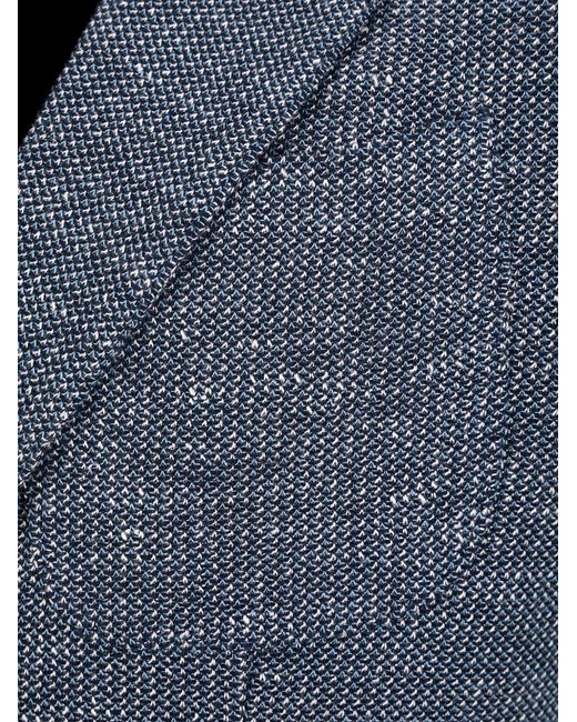 Billionaire Blue Hack Lion-Patch Blazer for men