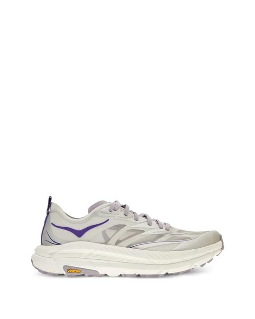 Hoka One One White Mafate Speed 4 Lite Sneakers