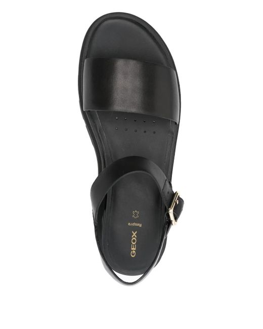 Geox Black 50Mm Adacter S Buckle Ankle-Strap Sandals