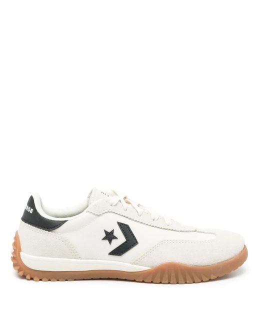 Converse White Run Sneakers mit Stern