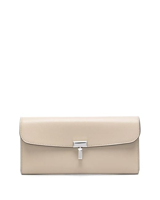 Totême Natural T-Lock Leather Wallet