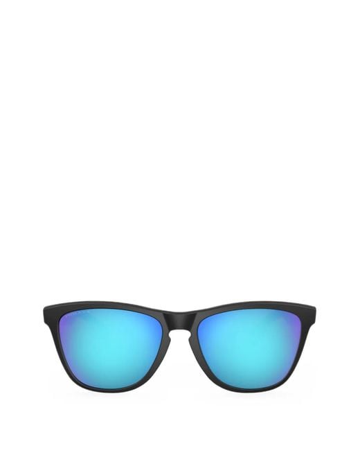 Oakley Blue Frogskins Rectangle-Frame Sunglasses