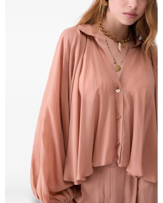 Liu Jo Pink Georgette Shirt