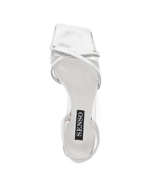 Senso White 70Mm Erika Iii Heeled Sandals