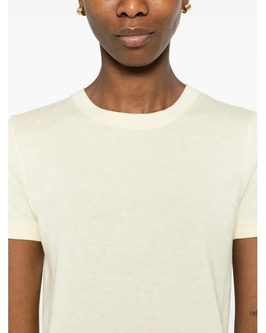 Bompard White T-Shirt À Encolure Ronde