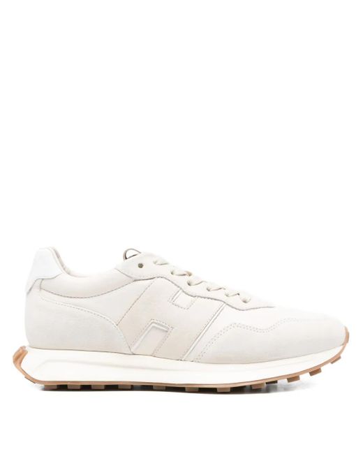 Hogan White Flat Shoes for men