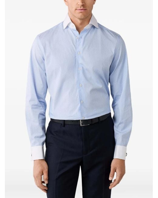 Hackett Blue Chemise À Fines Rayures for men