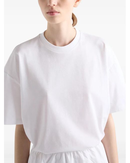 Prada White Cotton T-Shirt