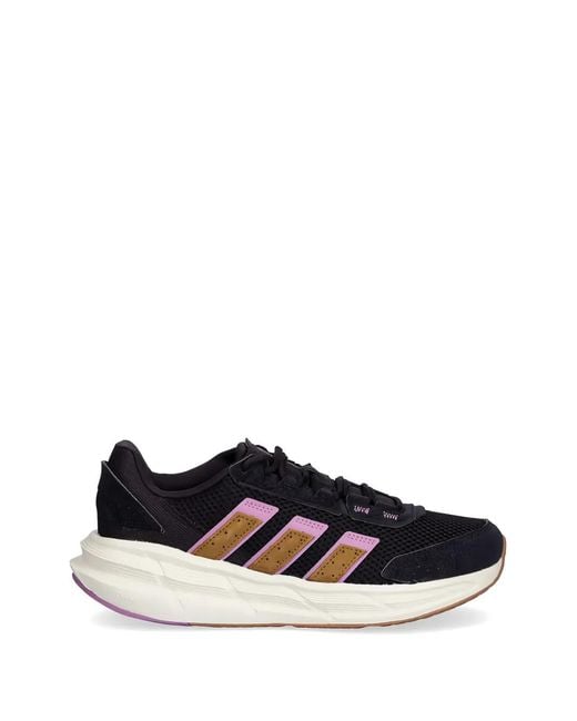 Adidas White Astrastar Three-Stripe Sneakers